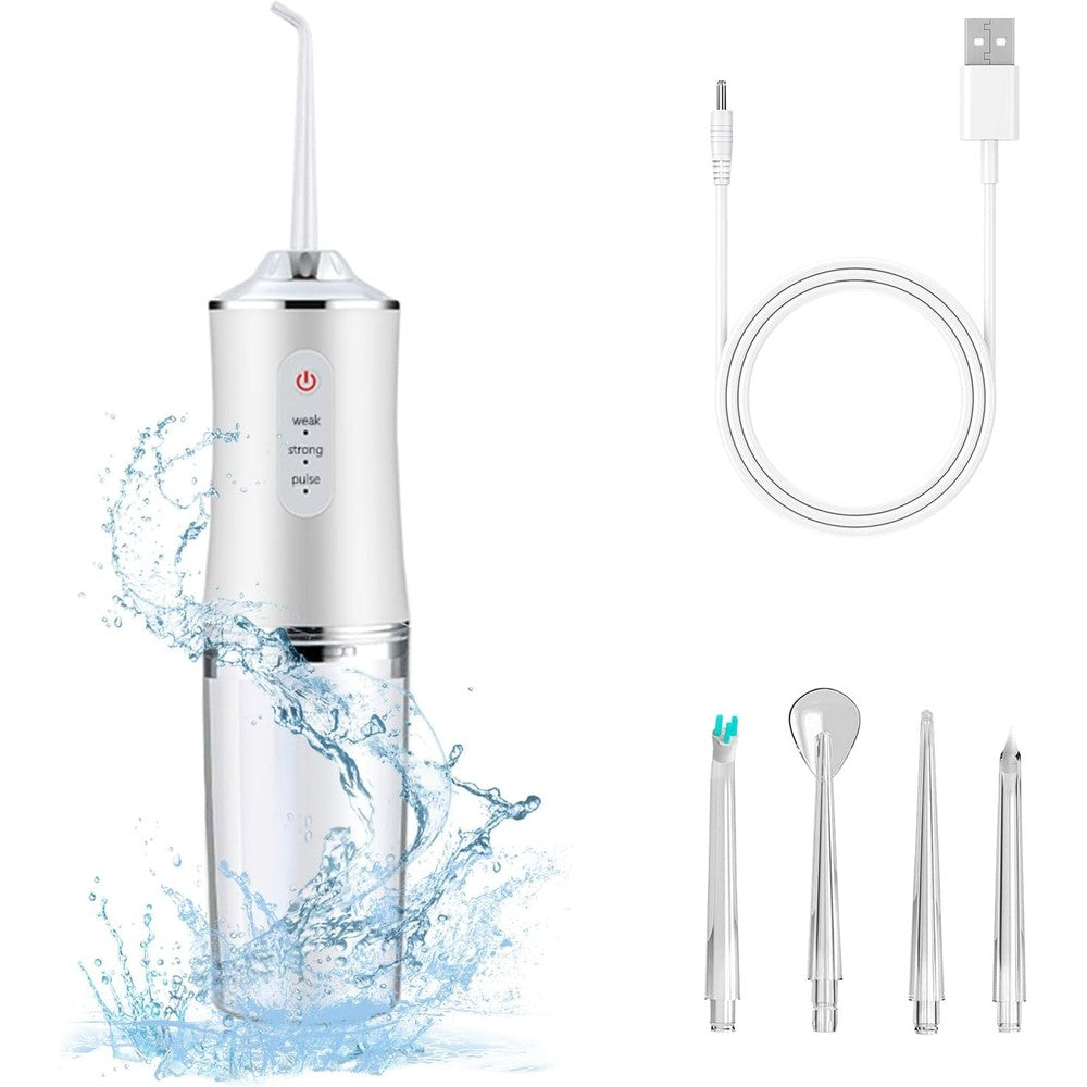 Houscly Electric Water Flosser Cordless front view for dental hygiene.