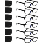 Kerecsen 6 Pack Reading Glasses Blue Light Blocking Readers With Spring Hinges For Men And Women Computer Eyeglasses - Image 1
