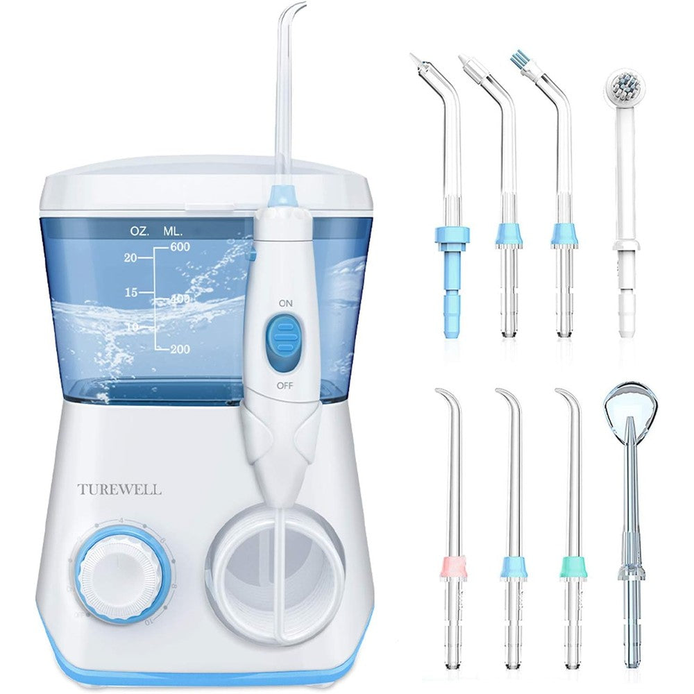 TUREWELL Water Flossing Oral Irrigator front view electric dental cleaner.