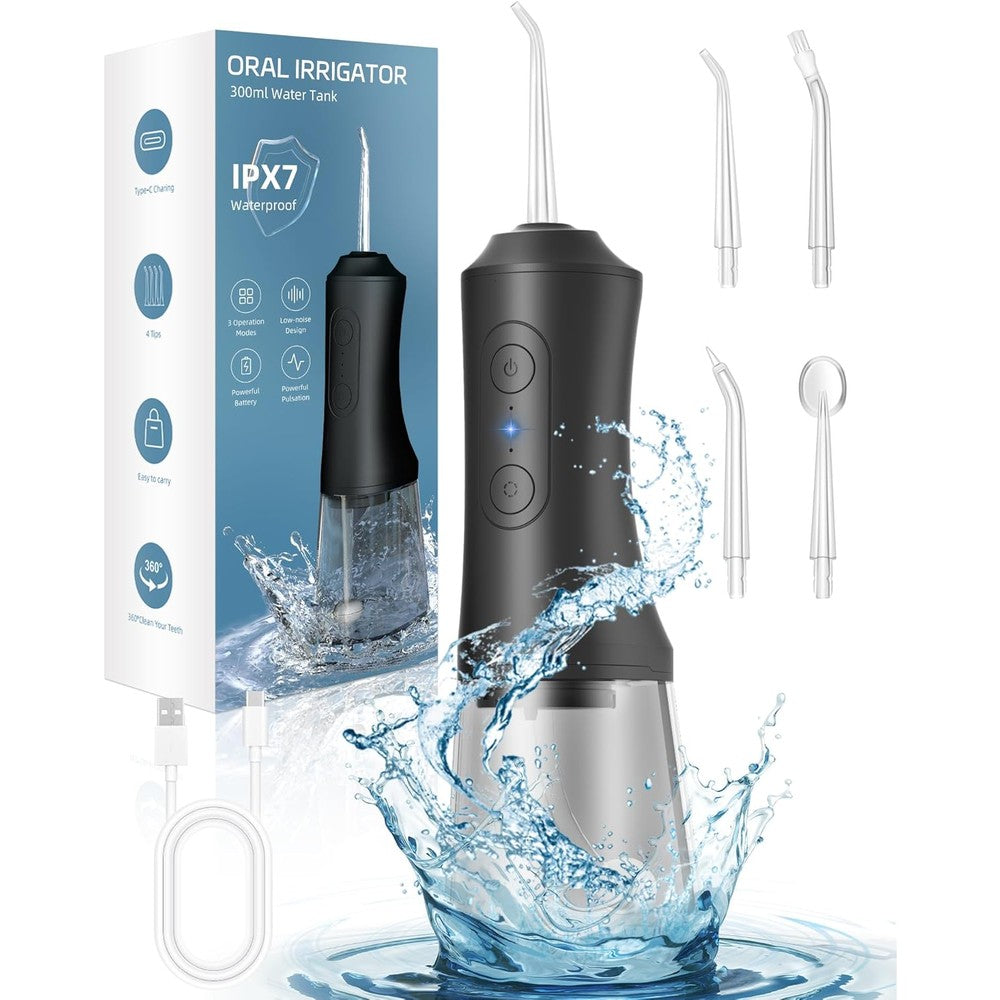 OKALA Water Dental Flosser front view showing 300ml tank