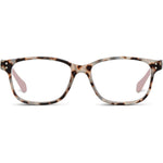 Peepers by PeeperSpecs Nature Walk grey and pink tortoise reading glasses front view
