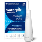 Waterpik Cordless Pulse rechargeable water flosser front view for dental hygiene.