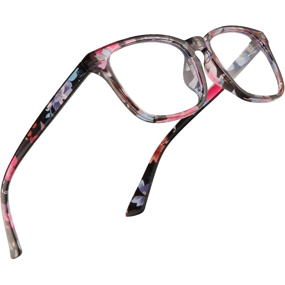 Jectieey blue light blocking reading glasses front view