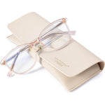Madison Avenue Square Vintage blue light reading glasses front view