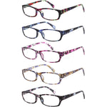 Kerecsen 5-pack fashion reading glasses for women front view
