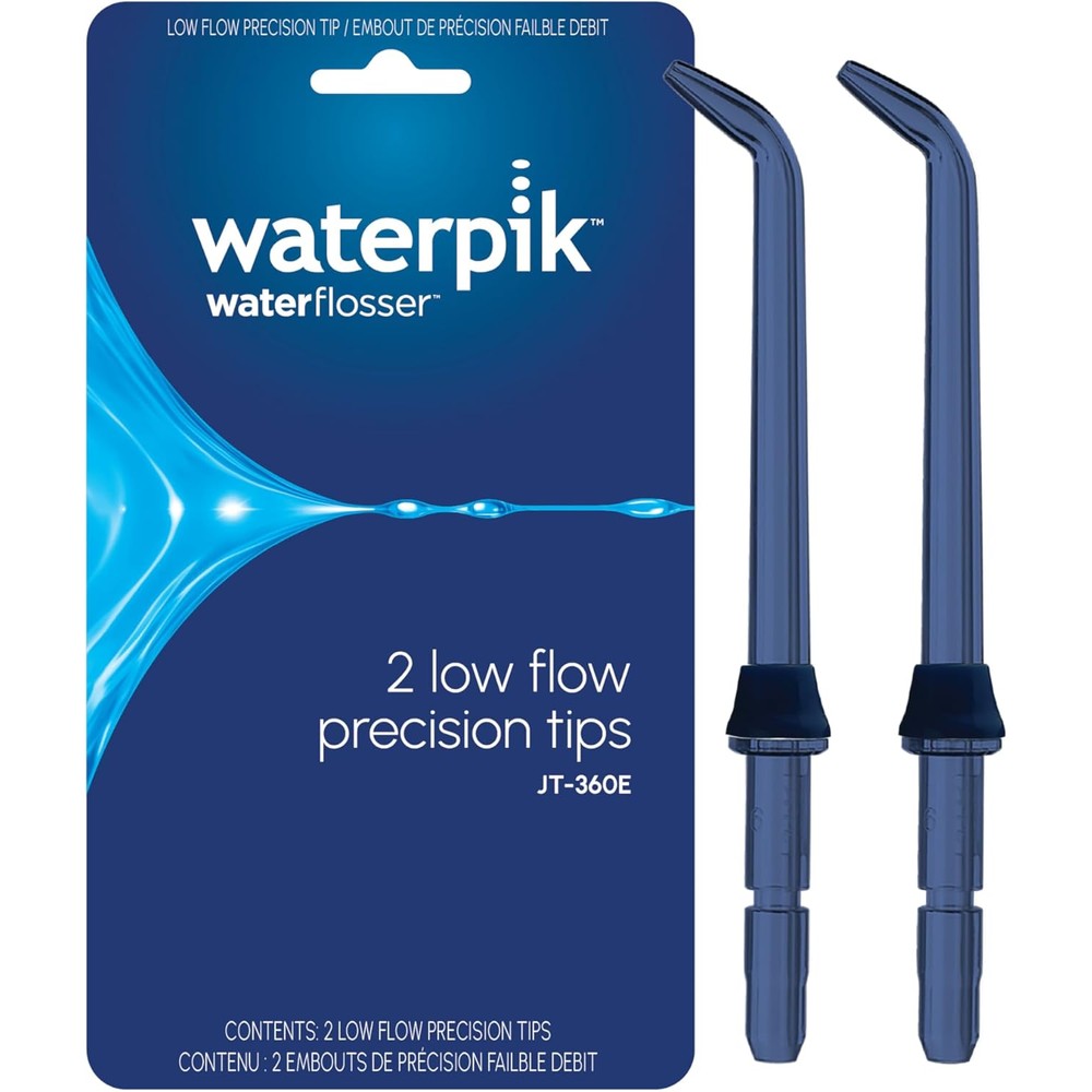 Waterpik genuine precision low flow tips replacement package front view