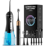 Voltleap electric toothbrush and water flosser combo set front view
