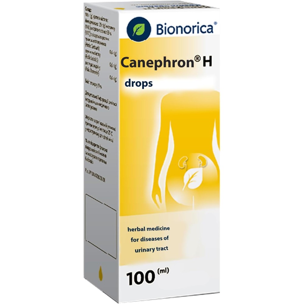 Marki Canephron Drops 100 Milliliter front view bottle for authentic urinary tract health support