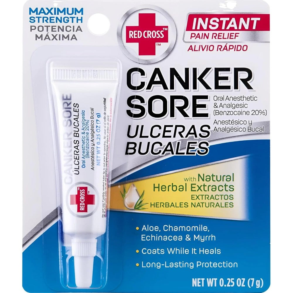 American Red Cross Canker Sore Medication front packaging view