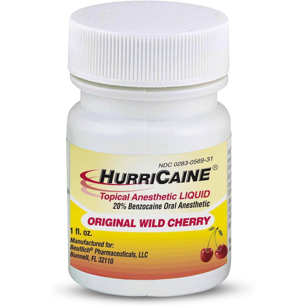 Beutlich Hurricaine Topical Anesthetic Liquid front view oral pain relief