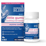 Mommy's Bliss Little Gums Soothing Oral Tablets front bottle view for teething baby relief
