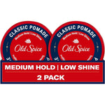 Old Spice Classic Hair Pomade twin pack front view styling gel for men