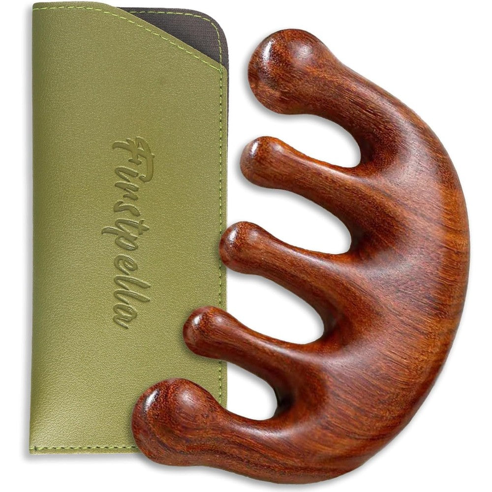 Firstpella sandalwood scalp detox comb set front view