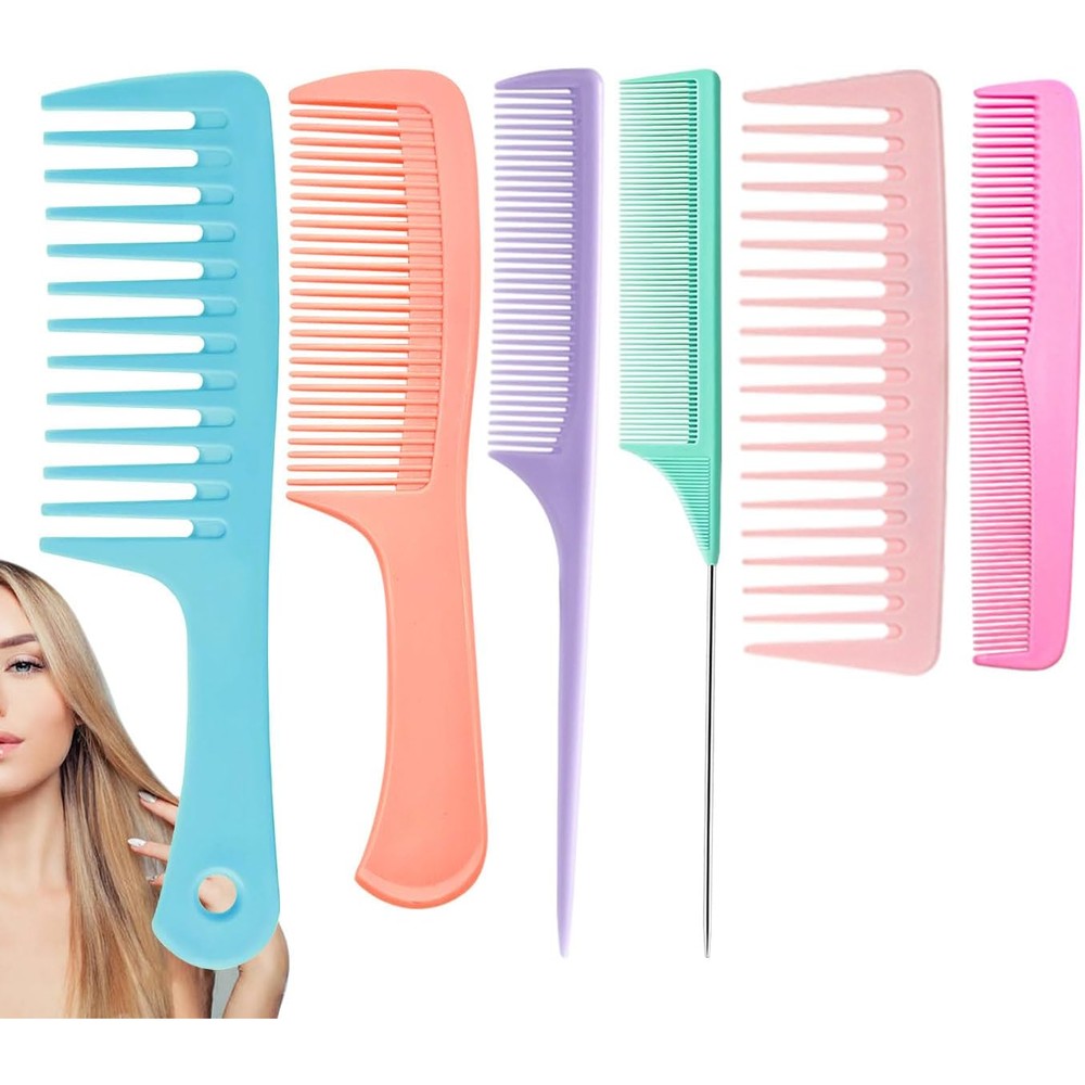 Vitmoory 6-piece professional hair comb set for styling