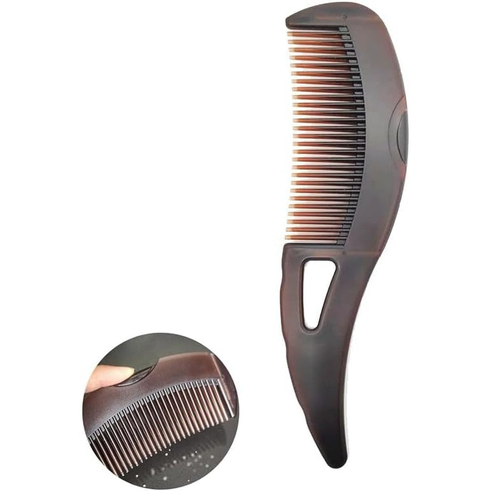 Dafeng dandruff comb front view with hollow teeth