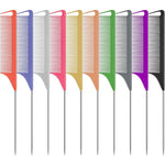 Firstpella 10 pieces rat tail comb set front view