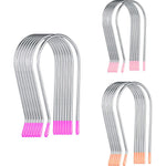 WILLBOND assorted hot roller clips replacements front view showing stainless steel securing pins.