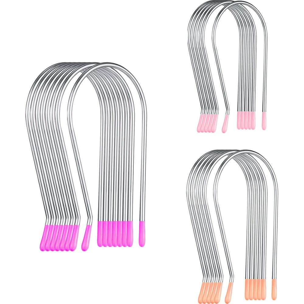WILLBOND assorted hot roller clips replacements front view showing stainless steel securing pins.