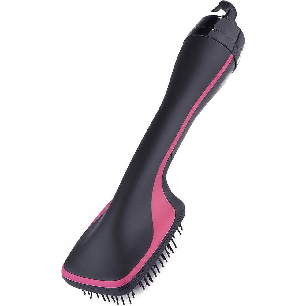 Sonew 2 in 1 hair dryer brush and straightener front view showcasing ergonomic handle design