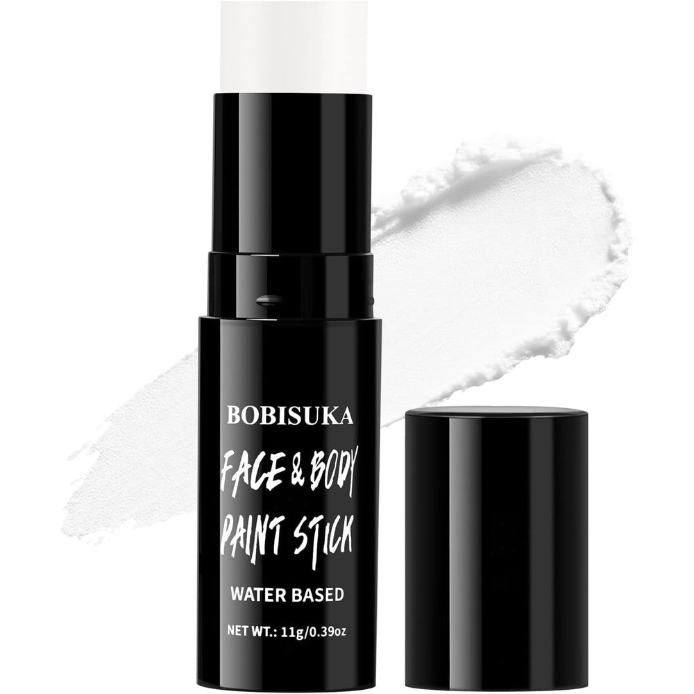 BOBISUKA White Face Paint Stick for professional clown and mime makeup application