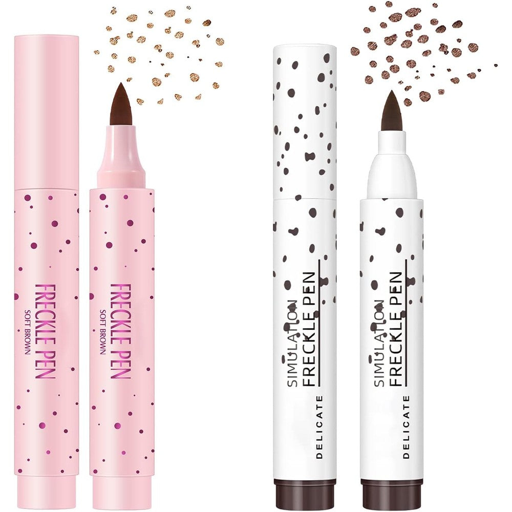 SUMEITANG Lifelike Freckle Pen dual shade set front view showing light brown and dark brown packaging