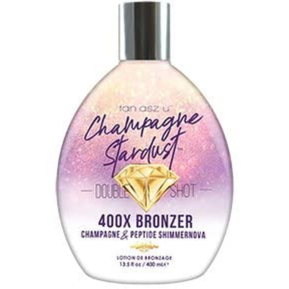 Tan Asz U Champagne Stardust 400X Bronzer bottle front view
