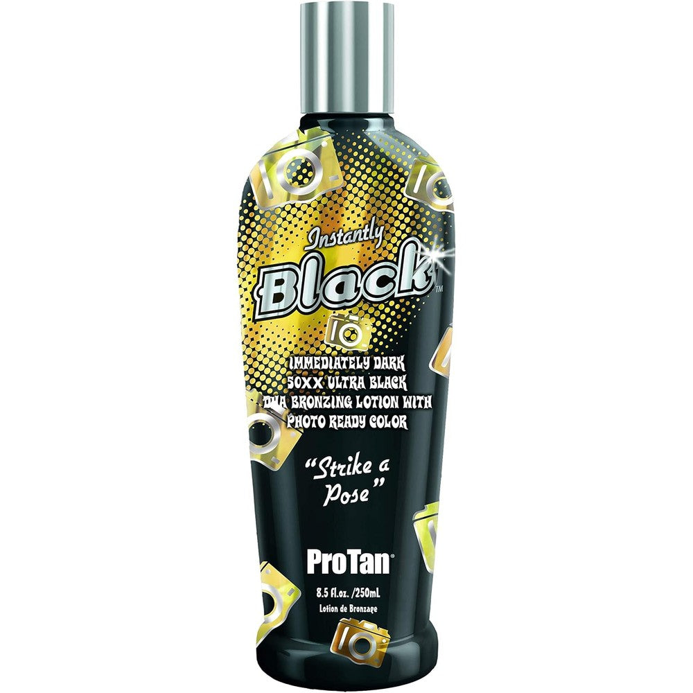 Pro Tan Instantly Black 50XX Ultra Black DHA Bronzing Lotion Dark Bronzer 8.5 Fluid Ounce - Image 1