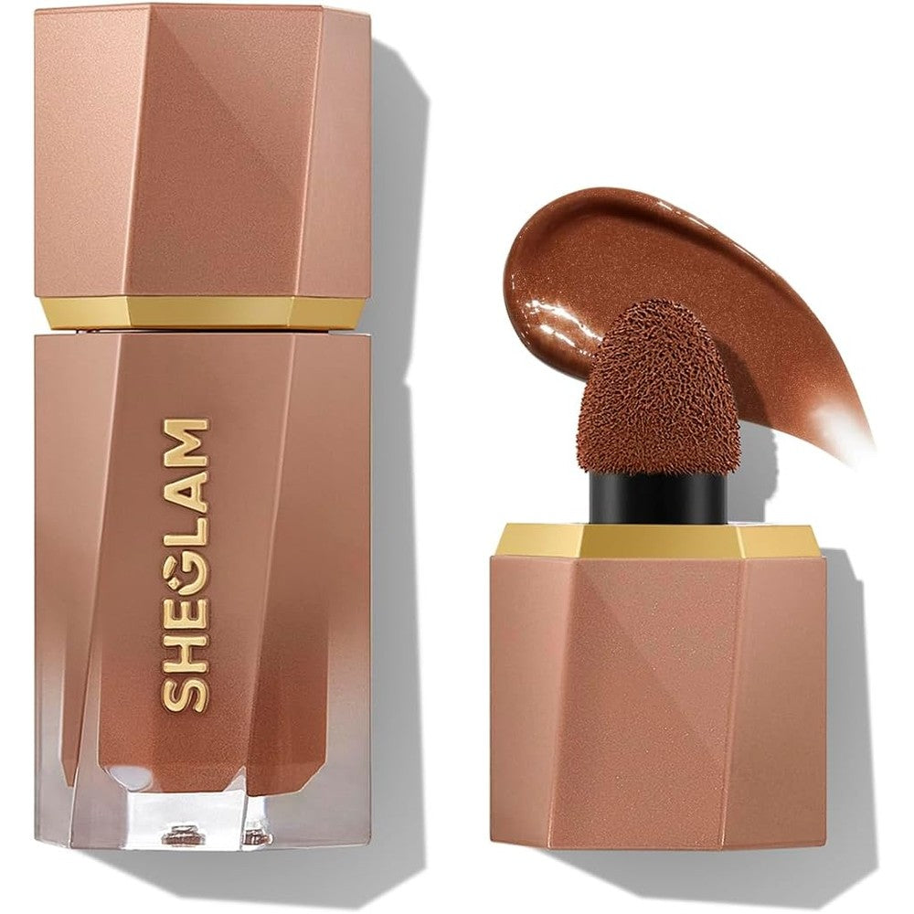 Sheglam Sun Beam Shimmer Liquid Bronzer Earthy Sepia applicator view