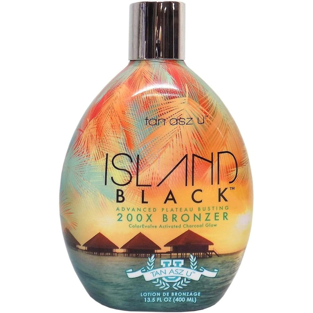 Tan Asz U Island Black 200X bronzer bottle front view