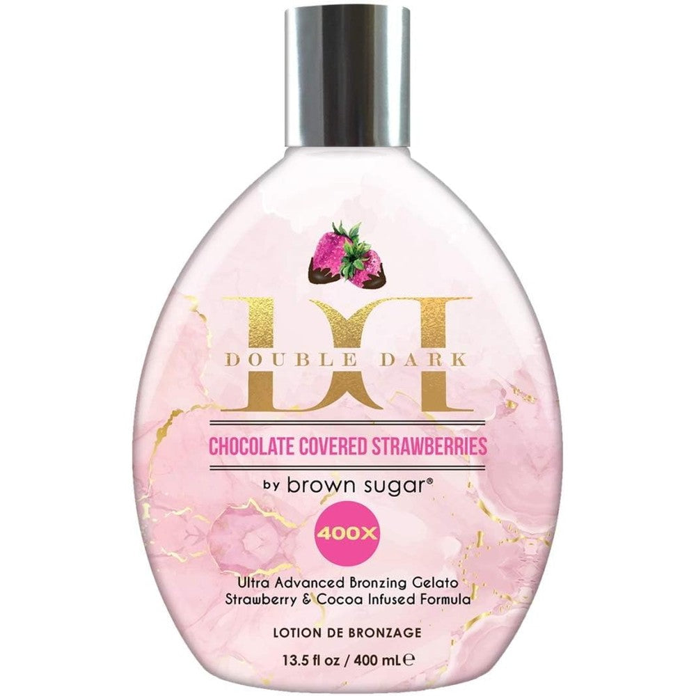 Brown Sugar Double Dark Chocolate Covered Strawberries bronzer bottle front view