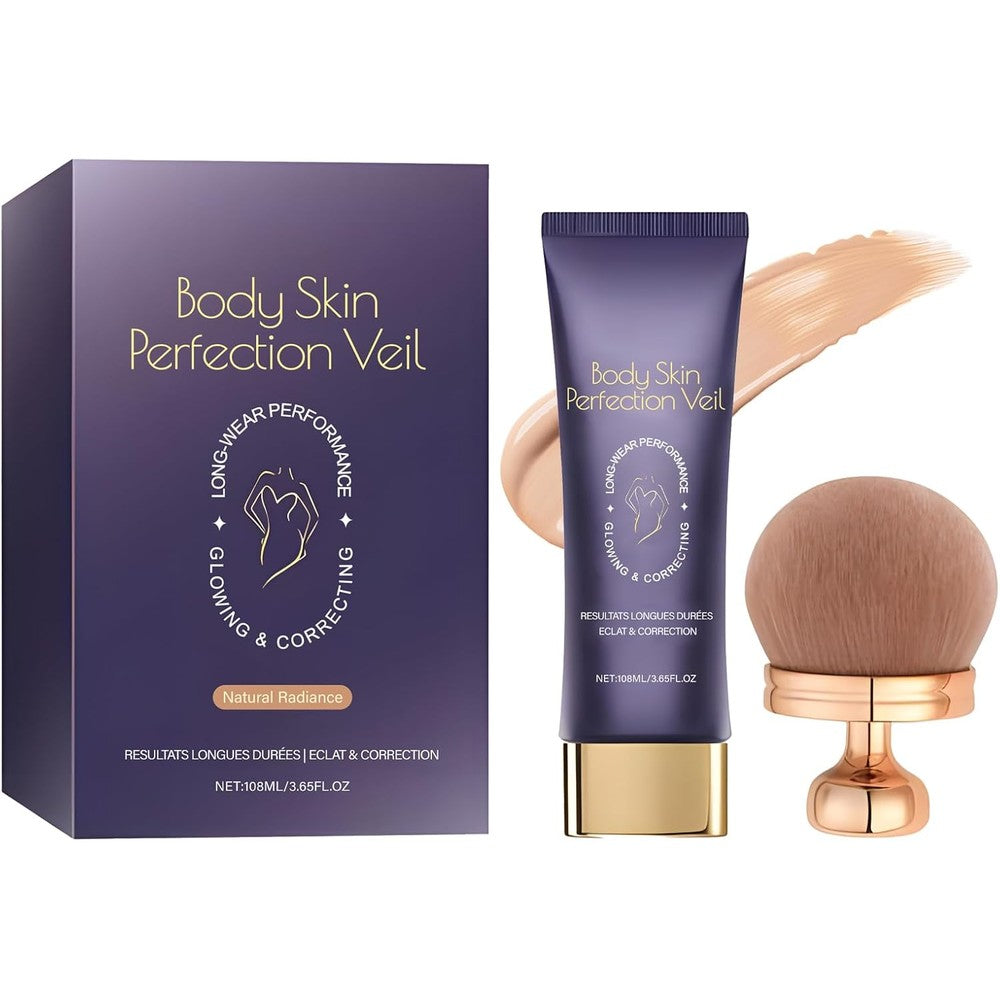 VivaBloom Body Concealer Cream front view bottle with brush