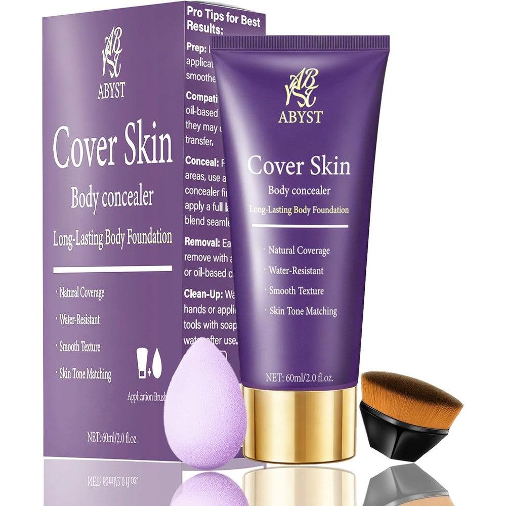 Pkqlq Waterproof Concealer Body Foundation Beauty Moisturizer Full Body Coverage For Scars And Blood Vessels Nature Shade 3.5 Ounce - Image 1