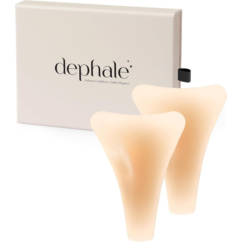 Dephale silicone anti-camel toe concealer front view 2-pack