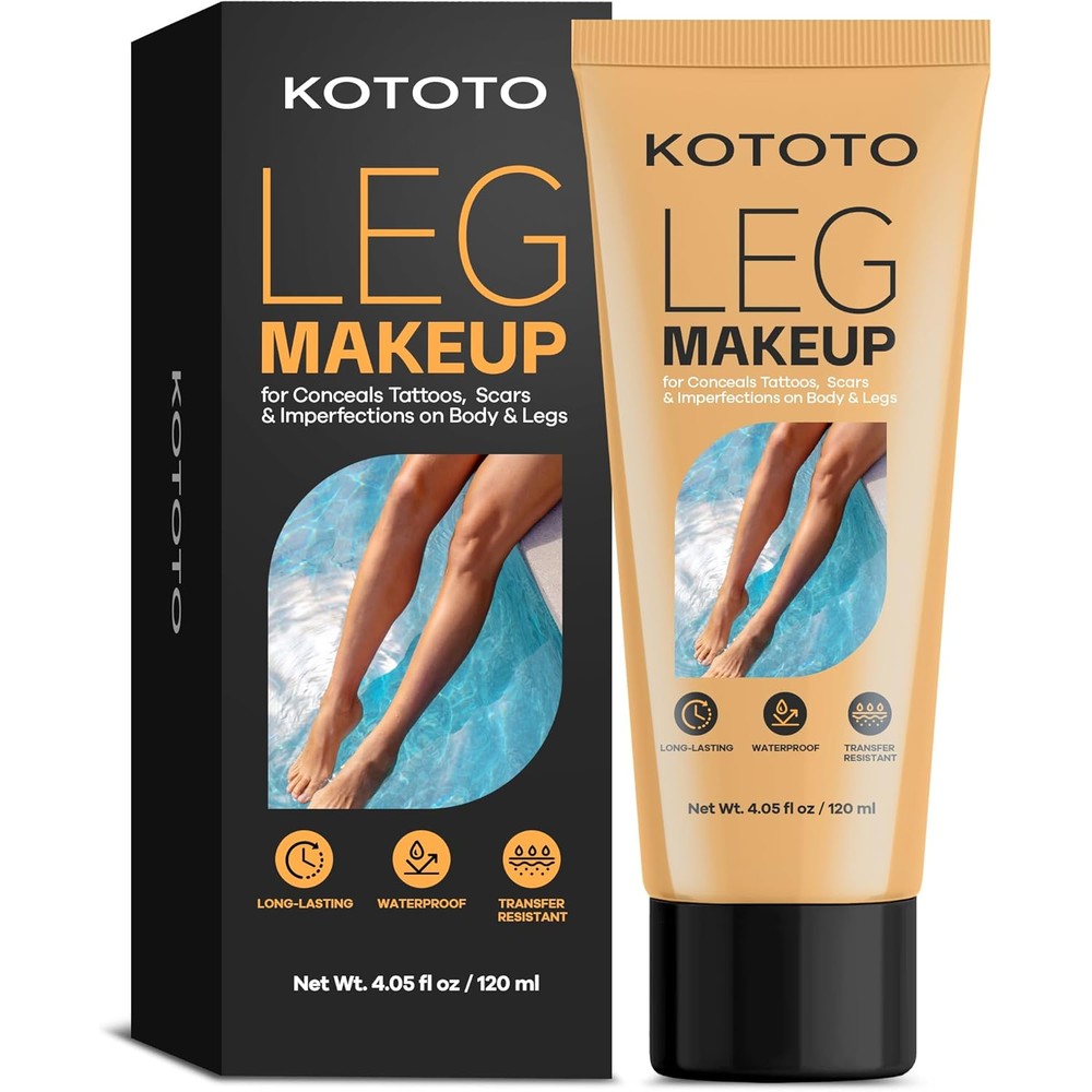 Kototo Tattoo Cover Up Makeup Medium Brown front bottle packaging