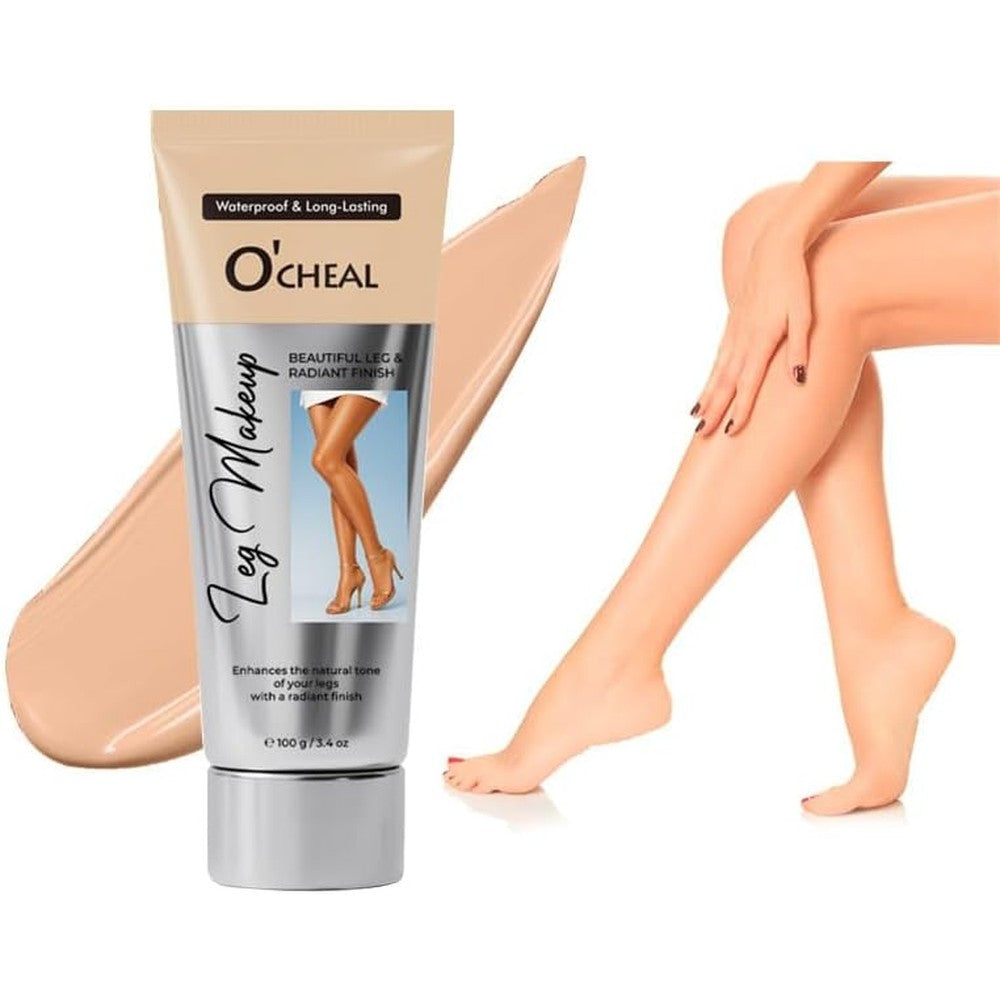 O'cheal waterproof leg makeup cream light brown front view