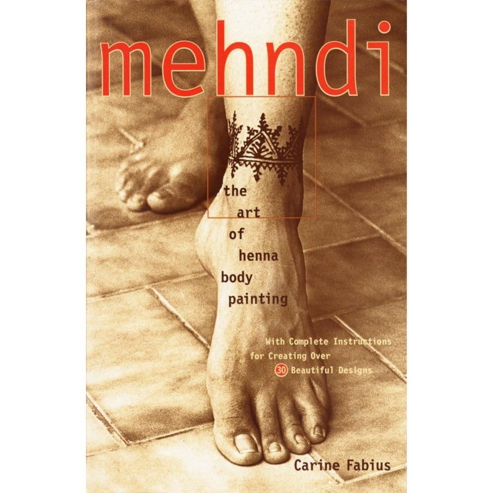 Earth Henna Mehndi The Art Of Henna Body Painting paperback book front view featuring authentic instructional guide design.