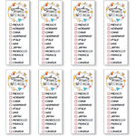 Eslinop Drink Around The World Epcot Temporary Tattoos, Pack Of 8, Water Resistant World Showcase Challenge Accessory For Disney Theme Park Trips - Image 1
