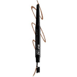 NYX Professional Makeup Fill And Fluff Eyebrow Pomade Pencil Taupe front view showing dual ends.