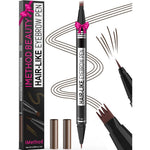 IMethod Microblading Eyebrow Pen front view showing the dark brown dual-ended design.