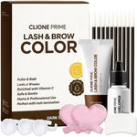 CLIONE PRIME Korean Lash And Brow Color Kit packaging front view for eyebrow tinting