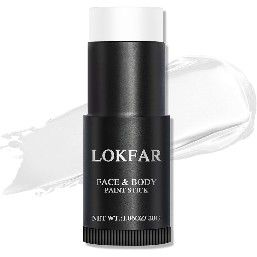BOBISUKA white face body paint stick front view showing product container