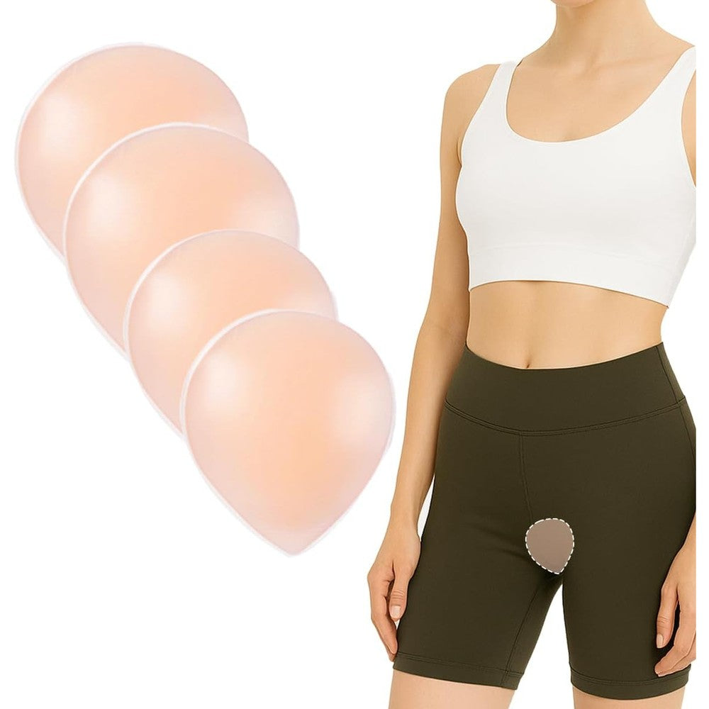 Shordy camel toe concealer silicone pads front view