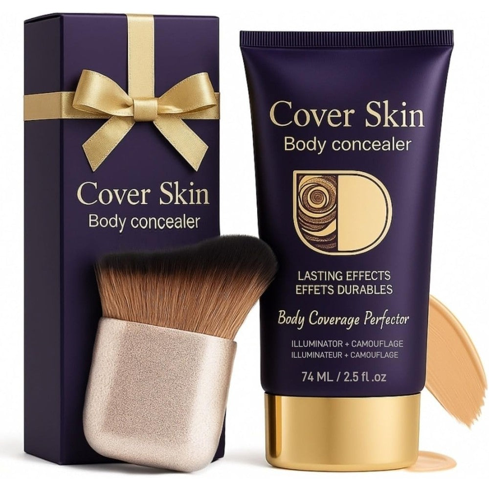 Diryi waterproof body concealer with applicator brush front view