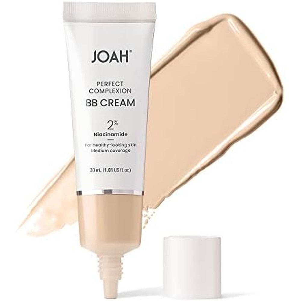 JOAH Beauty Perfecting BB Cream front view of the tube showing the shade fair with warm undertones.