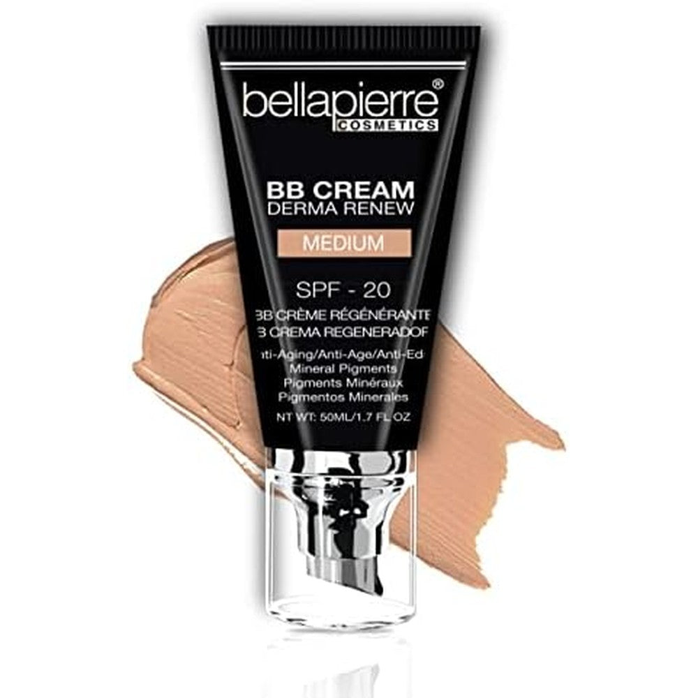 Bellapierre BB Cream SPF 20 Medium front view oil-free mineral sunscreen foundation