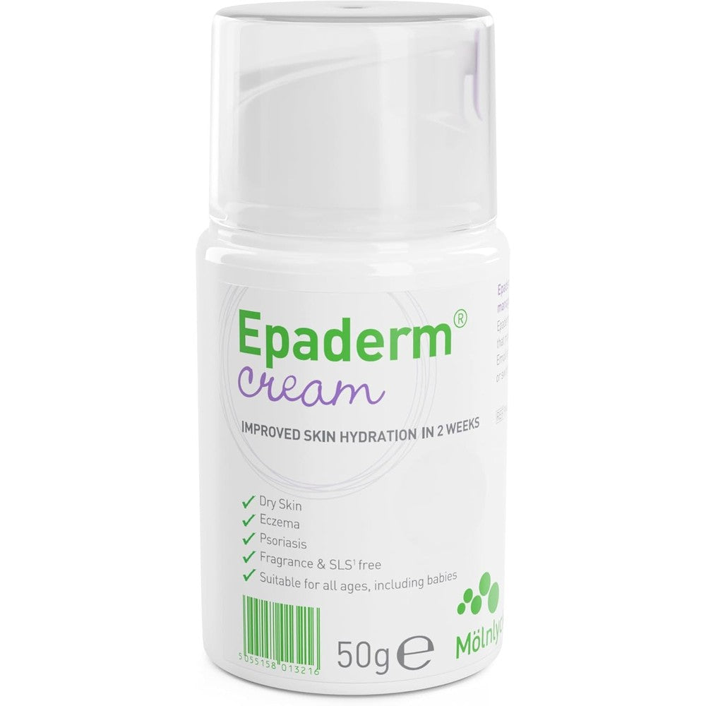 Epaderm Cream 50 grams tube front view for dry skin relief