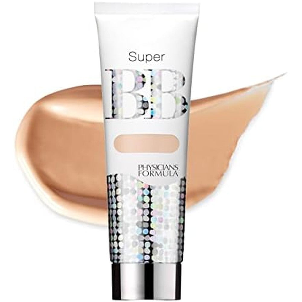 Physicians Formula Super BB Cream front view packaging tube for flawless complexion