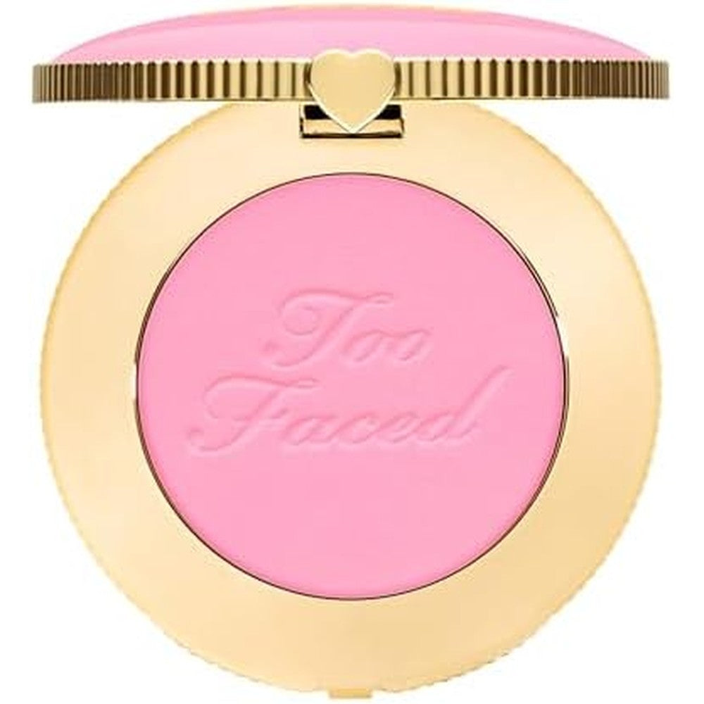 Too Faced Cloud Crush Blurring Blush Candy Clouds front view of golden compact