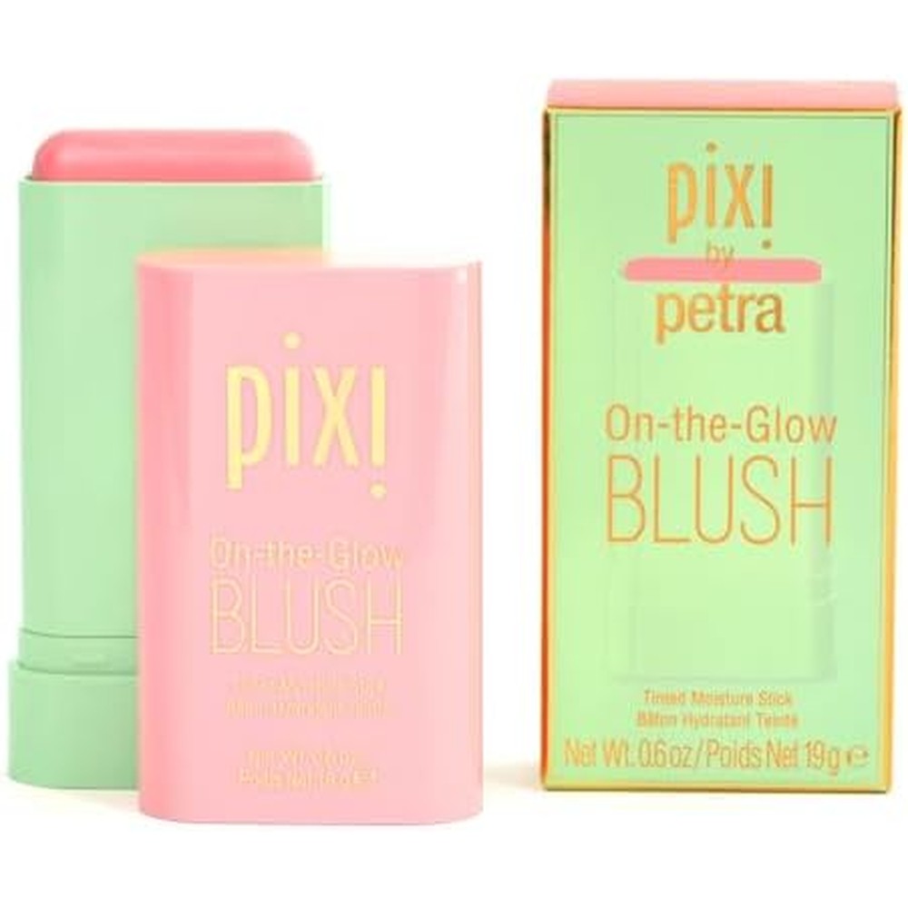 Pixi On The Glow Blush Fleur front view cream blush stick