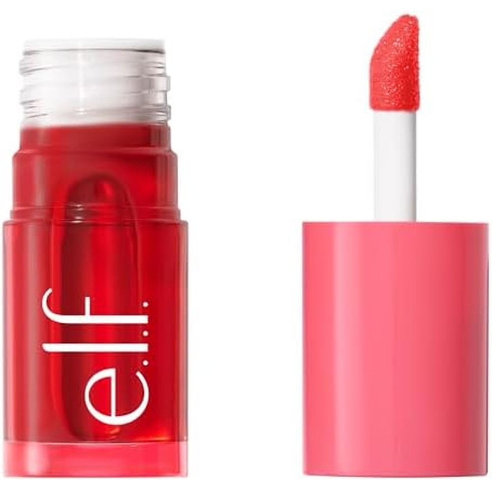e.l.f. Sheer For It Blush Tint Pink Positive front view of the long-lasting lip and cheek makeup bottle